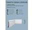 Плинтус напольный Oracdecor дюрополимер CONTOUR Orac белый, под покраску SX206 2