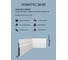 Плинтус напольный Oracdecor HIGH LINE Orac из дюрополимера, белый, широкий, под покраску SX181 2