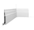 Плинтус напольный Oracdecor HIGH LINE Orac из дюрополимера, белый, широкий, под покраску SX181 1