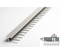 Порог прямой алюминиевый ЛУКА (29 мм, 2,7 м, декоративный, Дуб арктик) УТ000040192