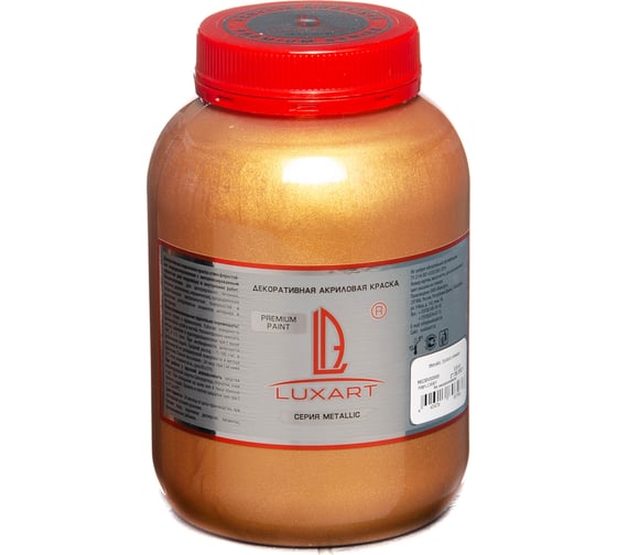 Акриловая краска Luxart Metallic золото тёмное, 0.9 кг M02BV00900