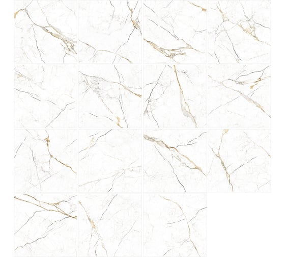 Керамогранит матовый Alma Ceramica  Rock Line 600х600х9 1,8м2 цвет разноцветный GFU6060RKL04R 1