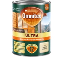Влагостойкая лазурь Omnitex by Pinotex Ultra база CLR 0,9л 50035774