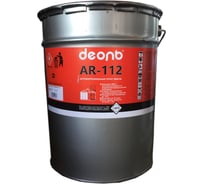 Грунт-эмаль антикоррозионная быстросохнущая Деоль AR-112 полуматовая, черная, 6 кг 00033076