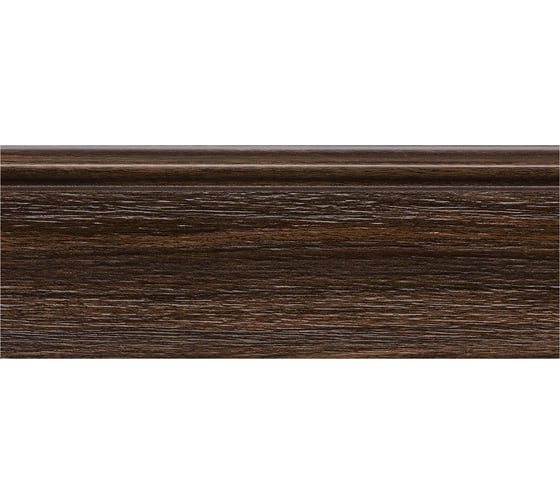 Напольный плинтус Decor-Dizayn ударопрочный влагостойкий цвет темный орех 100Х16Х2400 мм 701-73SH