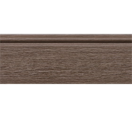 Напольный плинтус Decor-Dizayn ударопрочный влагостойкий цвет дуб рустик 100Х16Х2400 мм 701-81SH