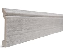 Напольный плинтус Decor-Dizayn ударопрочный влагостойкий цвет дуб беленый 100Х16Х2400 мм 701-89SH