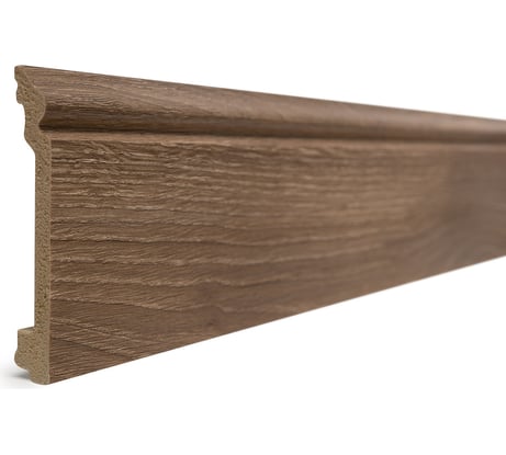 Напольный плинтус Decor-Dizayn ударопрочный влагостойкий цвет ясень 100Х16Х2400 мм 701-92SH