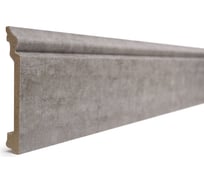 Напольный плинтус Decor-Dizayn ударопрочный влагостойкий цвет серый бархат 100Х16Х2400 мм 701-25