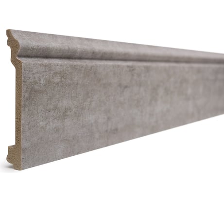 Напольный плинтус Decor-Dizayn ударопрочный влагостойкий цвет серый бархат 100Х16Х2400 мм 701-25