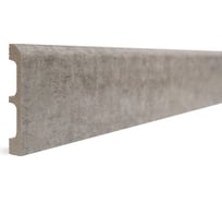Плинтус напольный ударопрочный влагостойкий Decor-Dizayn цвет серый бархат 80Х13Х2400 мм 706-25