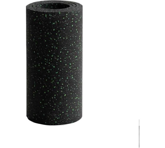 Рулонное резиновое покрытие Alegria color 850 3мм, 20х1м, (20м2), черный с зелеными вкраплениями 3.1.20.850Bg 1