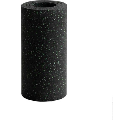Рулонное резиновое покрытие Alegria color 850 4мм, 15х1м, (15м2), черный с зелеными вкраплениями 4.1.15.850Bg
