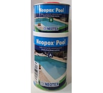 Эпоксидная 2К краска для бассейнов NEOTEX NEOPOX POOL A+B 1кг, голубая, Ral 1533 15845300