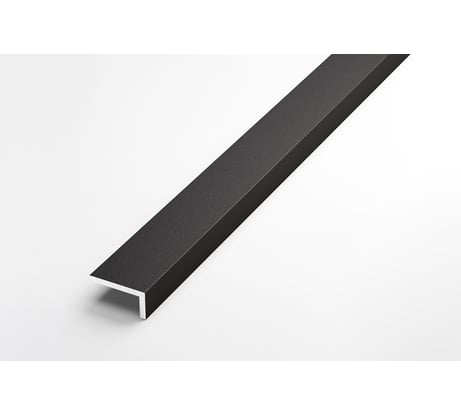 Декоративный угловой профиль ЛУКА алюминиевый, 20х10х1,5 мм, 2,7 м, 5 шт./уп. черный УТ000020775