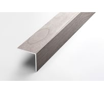 Декоративный угловой профиль ЛУКА алюминиевый, 30х30х1,5 мм, 2,7 м, 5 шт./уп. ясень белый УТ000024149