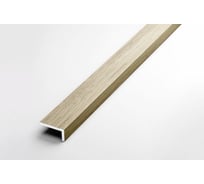 Декоративный угловой профиль ЛУКА алюминиевый, 20х10х1,5 мм, 2,7 м, 5 шт./уп. клен беленый УТ000020785