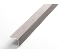 Декоративный угловой профиль ЛУКА алюминиевый, 20х20х1,5 мм, 2,7 м, 5 шт./уп. ясень белый УТ000024142