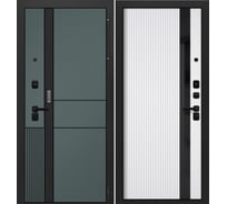 Дверь металлическая DIVA GOOD_3 Velluto Verde Velluto Bianco 860 правая УТ-00084351