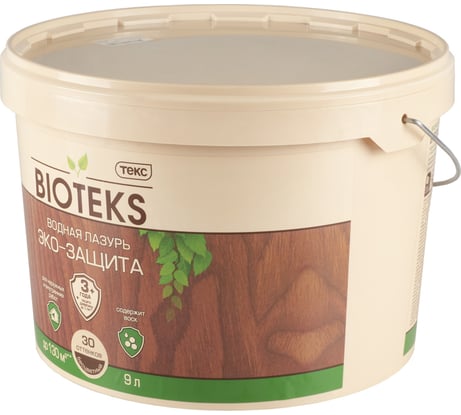 Водная лазурь ТЕКС Bioteks Эко-защита (бесцветный; 9 л) 53514