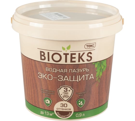Водная лазурь ТЕКС Bioteks Эко-защита (бесцветный; 0.9 л) 32920