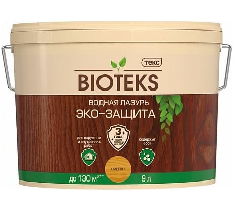 Водная лазурь ТЕКС Bioteks Эко-защита (орех; 0.9 л) 32925