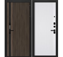 Дверь металлическая DIVA GOOD_4 (Орех гварнери - Velluto Bianco) 960 правая УТ-00084357