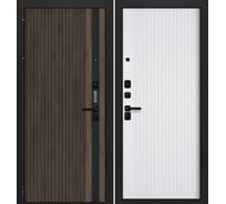 Дверь металлическая DIVA GOOD_4 (Орех гварнери - Velluto Bianco) 960 левая УТ-00084356