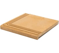 Ступень угловая полимерпесчаная weeco Берлин 340х340х23мм, цвет желтый БУЖ1