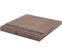 Ступень фронтальная полимерпесчаная weeco Берлин 325х340х23мм, цвет шоколад БФШ1