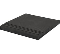 Ступень фронтальная полимерпесчаная weeco Берлин 340х325х23мм, цвет графит, 6шт БФГ6