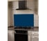 Защитный экран Normand 600х1000х4 мм, RAL 5023, из закаленного стекла, на кухонный фартук, для плиты от брызг, 105-255 1