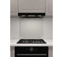 Защитный экран Normand 600х600х4 мм, RAL 9002, из закаленного стекла, на кухонный фартук, для плиты от брызг, 134-160