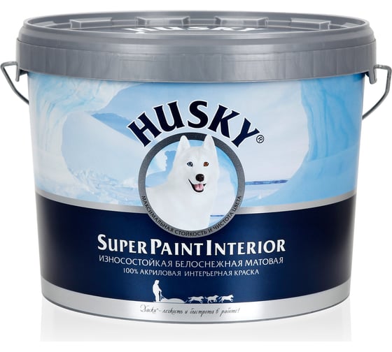Краска интерьерная HUSKY SUPER PAINT INTERIOR 10 л 30557