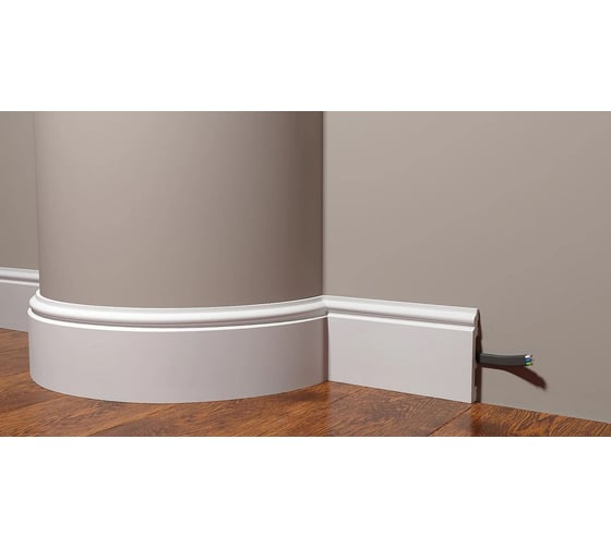 Плинтус повышенной гибкости Decor-Dizayn 100х16x2000мм DD701-E 1