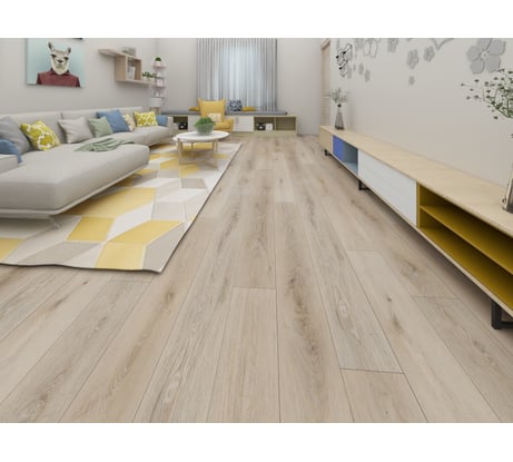 Виниловый пол FLOORWOOD Unit Дуб Алерана 43 класс, толщина 4 мм, с микрофаской, влагостойкий, 2.6352 кв. м 5508