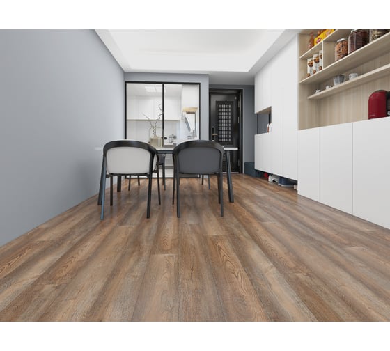 Виниловый пол FLOORWOOD Unit Дуб Тизоль 43 класс, толщина 4 мм, с микрофаской, влагостойкий, 2,6352 кв. м 4402