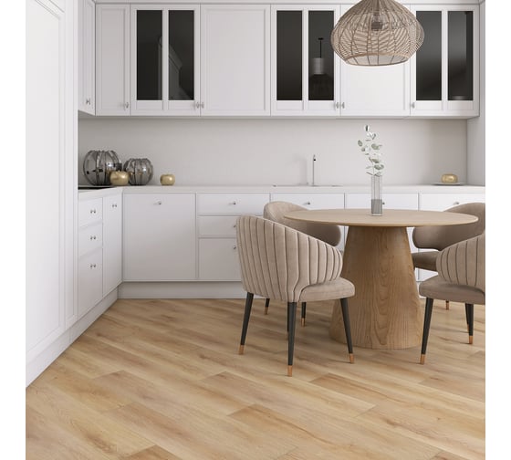 Виниловый пол FLOORWOOD Unit Дуб Кедди, 43 класс, толщина 4 мм, с микрофаской, влагостойкий, 2,6352 кв. м. 5210