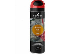 Аэрозольный маркер для стройки, геодезии Soppec (флуоресцентный; красный) 141513