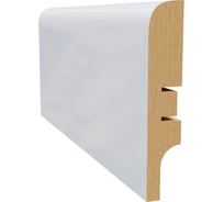 Плинтус AGIS LATO (белый; МДФ; 16х70х2400 мм) LT-202-70