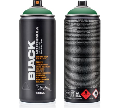 Краска MONTANA BLACK кельтская зеленая, 0.4 л 6060 BLK