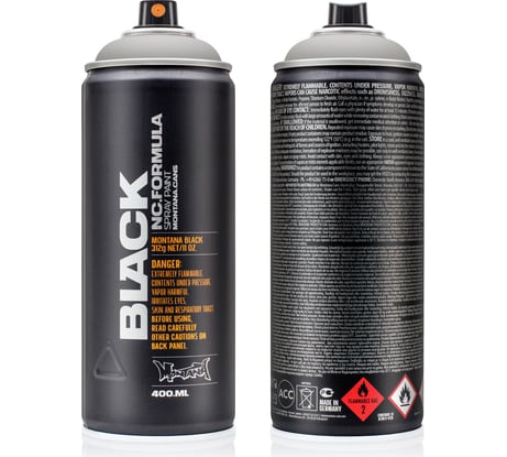 Краска MONTANA BLACK гетто, 0.4 л 7320 BLK