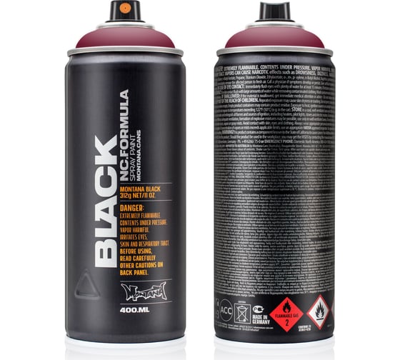 Краска MONTANA BLACK кардинал, 0.4 л 3062 BLK
