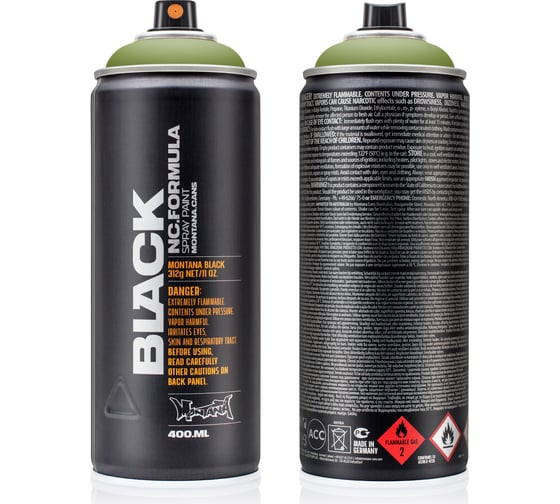 Краска MONTANA BLACK зеленый остров, 0.4 л 6720 BLK