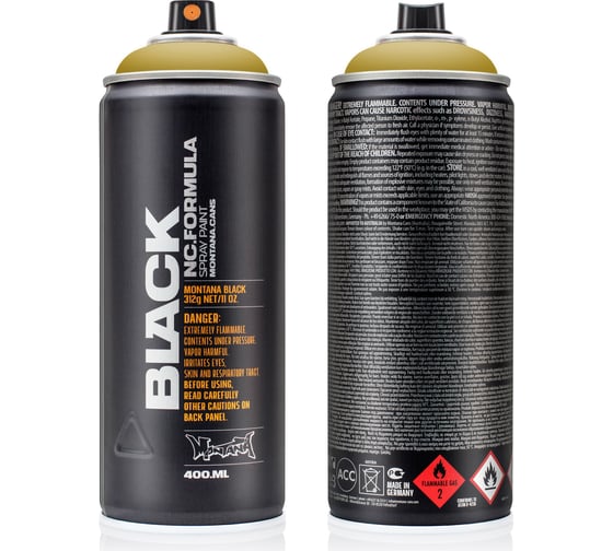 Краска MONTANA BLACK дели, 0.4 л 1130 BLK 1