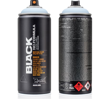 Краска MONTANA BLACK голубой лед, 0.4 л 5200 BLK