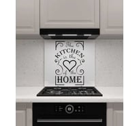 Защитный экран Normand 700х500х4 мм, рис. 12, из закаленного стекла, на кухонный фартук, для плиты от брызг, с фотопечатью 134-740