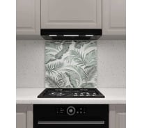 Защитный экран Normand 700х500х4 мм, рис. 30, из закаленного стекла, на кухонный фартук, для плиты от брызг, с фотопечатью 134-931