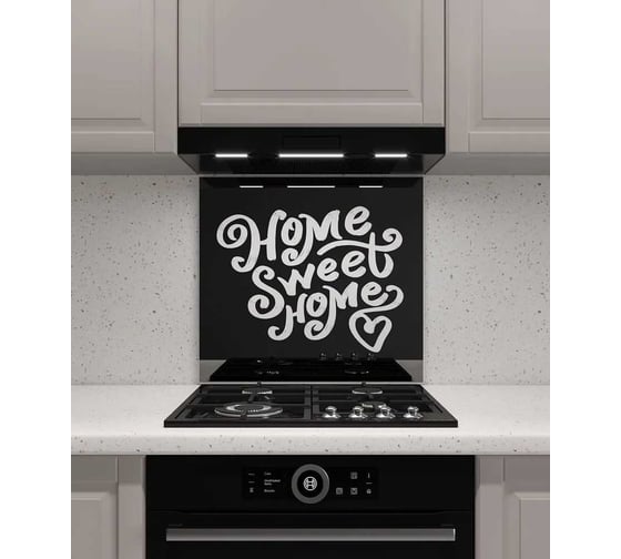 Защитный экран Normand 700х500х4 мм, рис. 29, из закаленного стекла, на кухонный фартук, для плиты от брызг, с фотопечатью 134-924 1