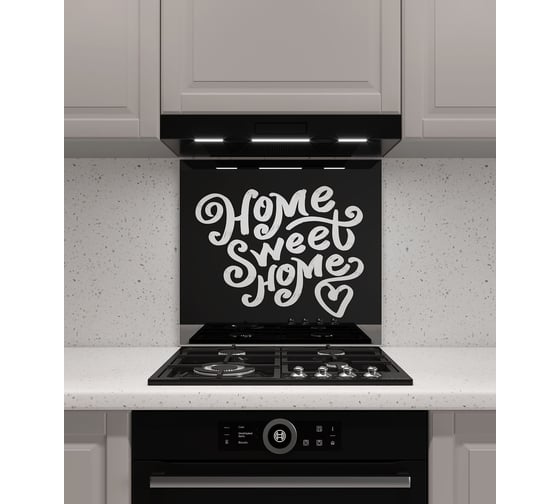 Защитный экран Normand 600х500х4 мм, рис. 29, из закаленного стекла на кухонный фартук для плиты от брызг с фотопечатью 134-580 1